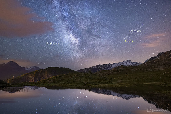 photographie d'une constellation